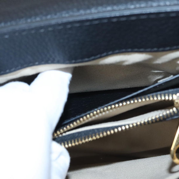 Chloe Small Day Abbey Hand Bag Leather 2way Black Auth yk16365AV