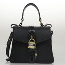 Chloe Small Day Abbey Hand Bag Leather 2way Black Auth yk16365AV-15