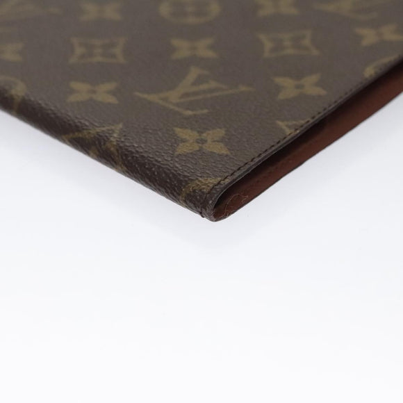 LOUIS VUITTON Monogram Document case Clutch Bag  LV Auth yk16368