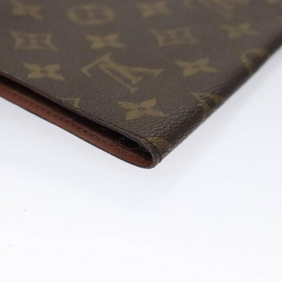 LOUIS VUITTON Monogram Document case Clutch Bag  LV Auth yk16368