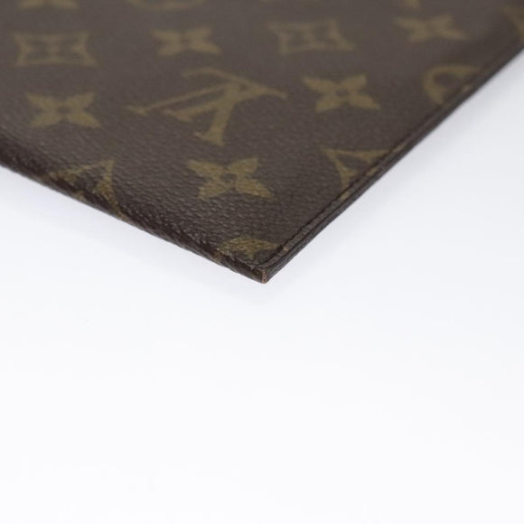 LOUIS VUITTON Monogram Document case Clutch Bag  LV Auth yk16368