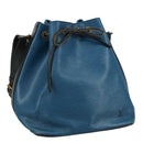 LOUIS VUITTON Epi Petit Noe Shoulder Bag Bicolor Black Blue M44152 Auth yk16375-1