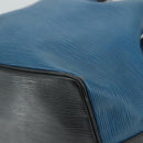LOUIS VUITTON Epi Petit Noe Shoulder Bag Bicolor Black Blue M44152 Auth yk16375-15