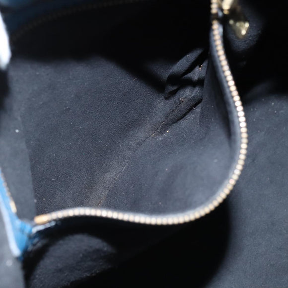 LOUIS VUITTON Epi Petit Noe Shoulder Bag Bicolor Black Blue M44152 Auth yk16375