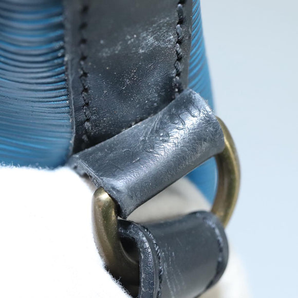 LOUIS VUITTON Epi Petit Noe Shoulder Bag Bicolor Black Blue M44152 Auth yk16375