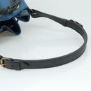 LOUIS VUITTON Epi Petit Noe Shoulder Bag Bicolor Black Blue M44152 Auth yk16375-7