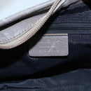 Salvatore Ferragamo Gancini Shoulder Bag Canvas Gray Auth yk16379-12