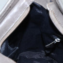 Salvatore Ferragamo Gancini Shoulder Bag Canvas Gray Auth yk16379-19