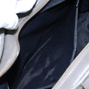 Salvatore Ferragamo Gancini Shoulder Bag Canvas Gray Auth yk16379-20