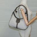 Salvatore Ferragamo Gancini Shoulder Bag Canvas Gray Auth yk16379-21