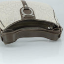 Salvatore Ferragamo Gancini Shoulder Bag Canvas Gray Auth yk16379-7
