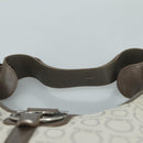 Salvatore Ferragamo Gancini Shoulder Bag Canvas Gray Auth yk16379-8