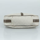 Salvatore Ferragamo Gancini Shoulder Bag Canvas Gray Auth yk16379-5