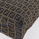 FENDI Zucchino Canvas Tote Bag Navy Auth yk16382-12