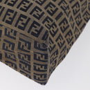 FENDI Zucchino Canvas Tote Bag Navy Auth yk16382-14
