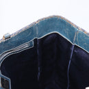 FENDI Zucchino Canvas Tote Bag Navy Auth yk16382-17