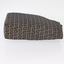 FENDI Zucchino Canvas Tote Bag Navy Auth yk16382-4