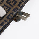 FENDI Zucchino Canvas Tote Bag Navy Auth yk16382-7