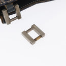 FENDI Zucchino Canvas Tote Bag Navy Auth yk16382-9