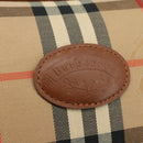 Burberrys Nova Check Hand Bag Canvas Beige Auth yk16410-17