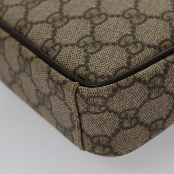 GUCCI GG Canvas Shoulder Bag Coated Canvas Beige Auth yk16428