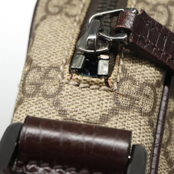 GUCCI GG Canvas Shoulder Bag Coated Canvas Beige Auth yk16428