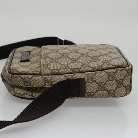 GUCCI GG Canvas Shoulder Bag Coated Canvas Beige Auth yk16428