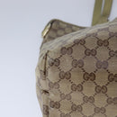 GUCCI GG Crystal Tote Bag Coated Canvas Beige Gold Auth yk16444-14