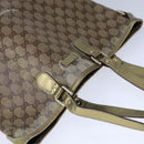 GUCCI GG Crystal Tote Bag Coated Canvas Beige Gold Auth yk16444-6