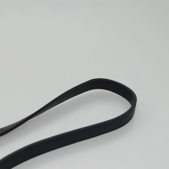 CHANEL Matelasse Turn Lock Chain Hand Bag Leather 2way Navy Gold CC Auth yk16451