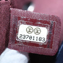 CHANEL Matelasse Turn Lock Chain Hand Bag Leather 2way Navy Gold CC Auth yk16451-12