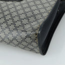CELINE Macadam Canvas Shoulder Bag Coated Canvas Navy Auth yk16460-9