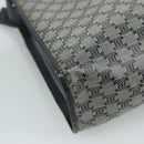 CELINE Macadam Canvas Shoulder Bag Coated Canvas Navy Auth yk16460-16