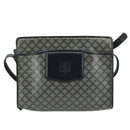 CELINE Macadam Canvas Shoulder Bag Coated Canvas Navy Auth yk16460-13