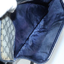 CELINE Macadam Canvas Shoulder Bag Coated Canvas Navy Auth yk16460-12