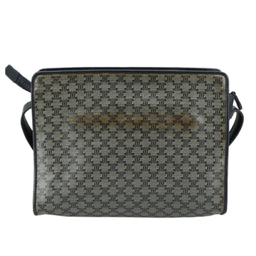 CELINE Macadam Canvas Shoulder Bag Coated Canvas Navy Auth yk16460 - 0