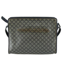 CELINE Macadam Canvas Shoulder Bag Coated Canvas Navy Auth yk16460-2