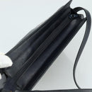 CELINE Macadam Canvas Shoulder Bag Coated Canvas Navy Auth yk16460-6