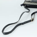 CELINE Macadam Canvas Shoulder Bag Coated Canvas Navy Auth yk16460-7