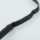 CELINE Macadam Canvas Shoulder Bag Coated Canvas Navy Auth yk16460-8