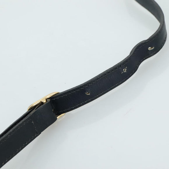 CELINE Macadam Canvas Shoulder Bag Coated Canvas Navy Auth yk16460