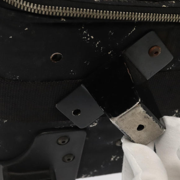 CHANEL New Travel Line Suitcase Nylon Black CC Auth yk16489