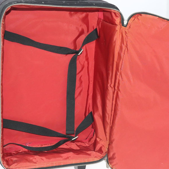 CHANEL New Travel Line Suitcase Nylon Black CC Auth yk16489