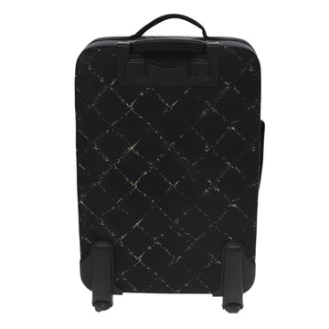 CHANEL New Travel Line Suitcase Nylon Black CC Auth yk16489 - 0