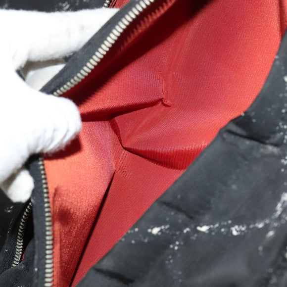 CHANEL New Travel Line Suitcase Nylon Black CC Auth yk16489