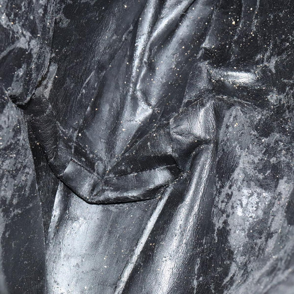 GUCCI Bamboo Hand Bag Leather 2way Black Gold Auth yk16493