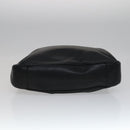 GUCCI Bamboo Hand Bag Leather 2way Black Gold Auth yk16493-5