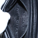 CHANEL Chain Camelia Shoulder Bag Velor Leather Black Silver CC Auth yk16500-29