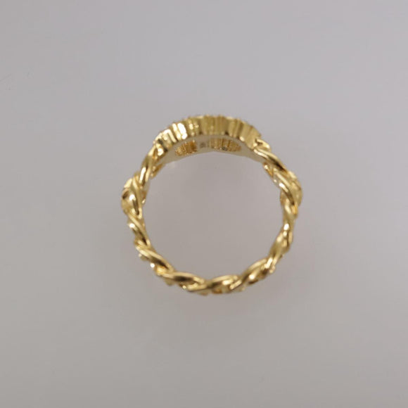 Christian Dior Ring metal Gold Auth yk16507