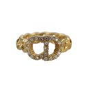 Christian Dior Ring metal Gold Auth yk16507-2